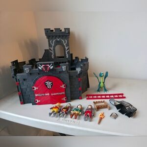 playmobil knights and dragon castle set